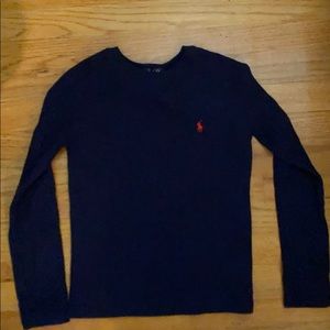 Boys size 8 polo long sleeve thermal